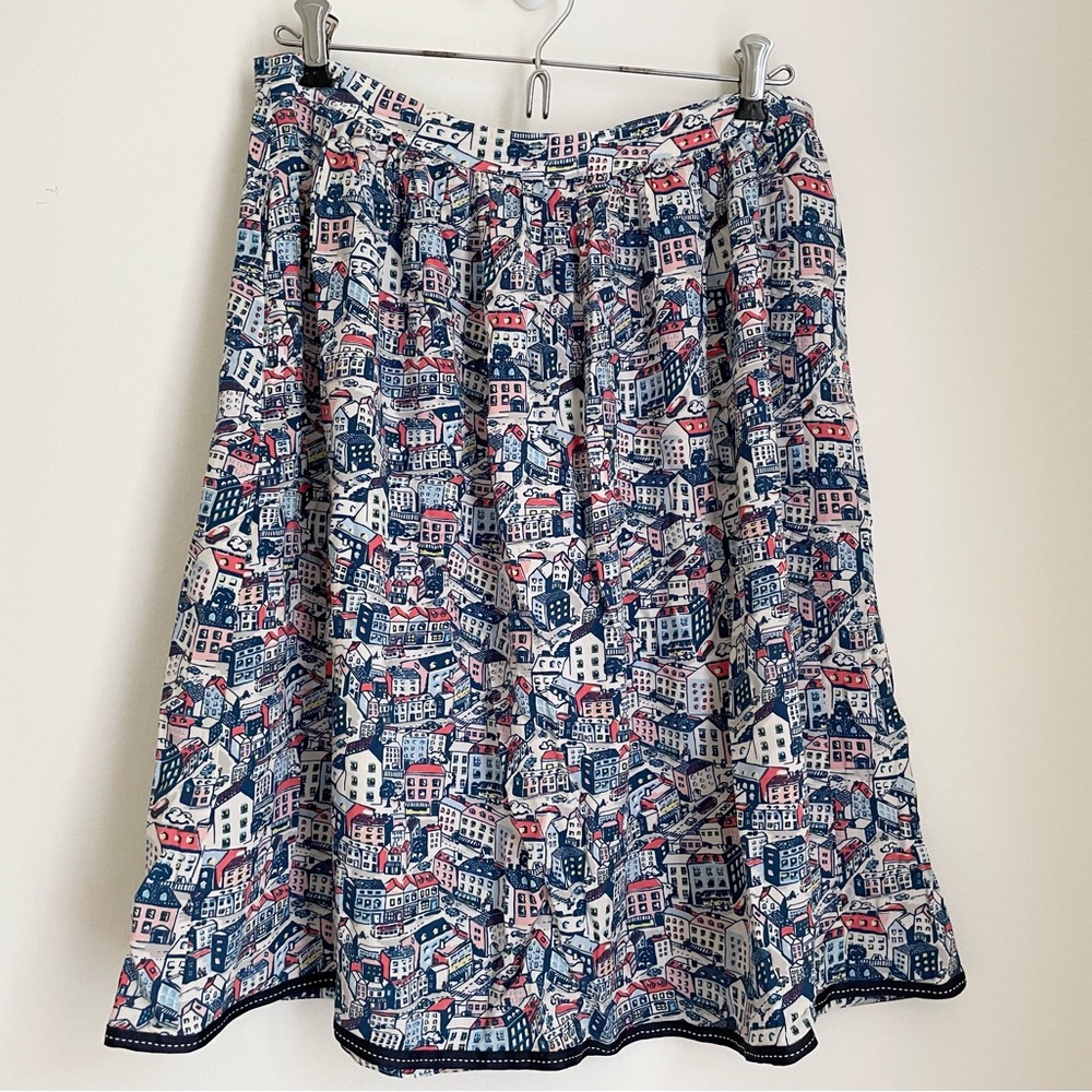 Cath Kidston Little Village Townhouses Skirt UK 10